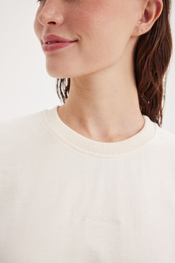 Футболка оверсайз из 100% хлопка "Лён" женская