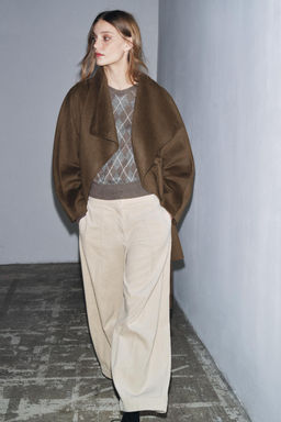 ZW COLLECTION BARREL CORDUROY TROUSERS