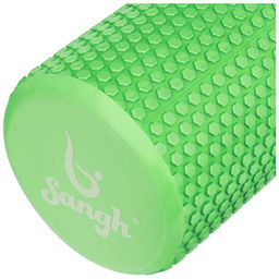 Ролик массажный Sangh, 45×15 см, цвет зелёный