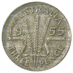3 пенса 1955 года Австралия