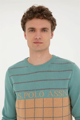 U. S. Polo Assn / Мужской песочный свитер - U.s. polo assn фото 2