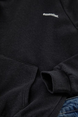 TRENDYOL MAN Bej Unisex Oversize/Genis Kesim Reglan Kol Sloganl? Kapusonlu Sweatshirt TMNAW25SW00156 - Trendyolmilla фото 10