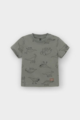 Crockid _ КР 302374/зеленый чай,динозавры к552 фуфайка (футболка) д/мал яс  фото 2