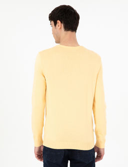 A__k Sar_ Slim Fit Bisiklet Yaka Basic Triko Kazak - Pierre cardin фото 5