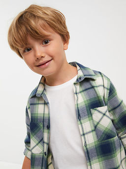 Ekose Uzun Kollu Erkek ?ocuk G?mlek - Waikiki фото 3