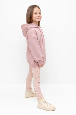 КР 400517/дымчатая роза,ромашковое поле брюки (лосины) для дев