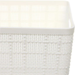 Корзина - органайзер для хранения "СТЭНТ", цвет белый, 24*18.5*10.2см