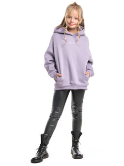 Худи для девочки оверсайз одежда подростковая с принтом 22-7317 мята - Mini maxi фото 12