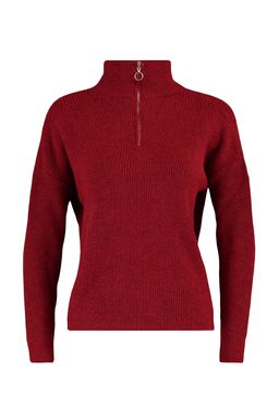 K?rm?z? Yumusak Dokulu Fermuarl? Triko Kazak TWOAW20XS0009