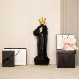 Воздушный шар фольгированный 40" «Цифра 1 с короной»