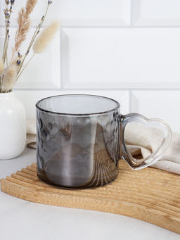 Цена за 2 шт. Кружка 350 мл Сердце / ZB1002P /уп 48/ ШТУЧНО дымка