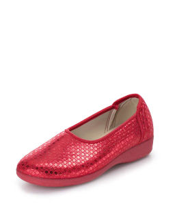 Aerosoft.Туфли из текстиля с блестящ.оттенком, крсн, 36