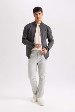 Yazl?k Gabardin Chino Kanvas Pantolon Slim Fit Dar Kesim Dar Paca Cepli - Defacto фото 4