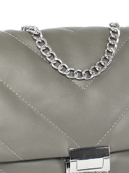 Сумка женская искусственная кожа UMUP-6288, 1отд, плечевой ремень, серый SALE 258714 - Adelia фото 9