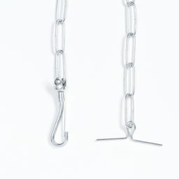 Цепь для привязи собак, сварные звенья, 1,8 м, калибр 30 мм, толщина проволки 2,6 мм - Пижон фото 3