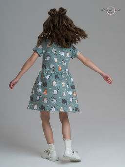 Платье Лето котята хаки - Sovalina фото 26