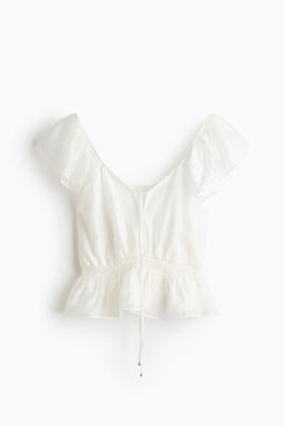 Blusa de manga circular con peplum - H&m фото 2