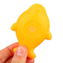 Набор резиновых игрушек для ванны Крошка Я «Поймай дельфина», с пищалкой, сачок в комплекте, 6 шт.