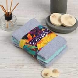 Набор махровых полотенец Life is beautiful 30?30 см - 3 шт., 100% хлопок 340 г/м?