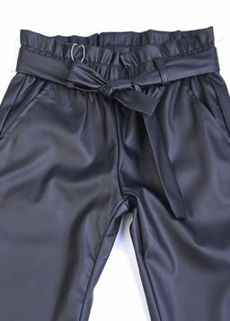 20030Б Брюки для девочки Yuke эко-кожа - Kiko фото 4