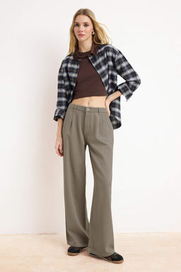 Tas DOKUMLU Tencel Kar?s?ml? Yuksek Bel Wide Leg Jeans TWOSS26JE00171