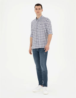 Lacivert Regular Fit Uzun Kollu G_mlek - Pierre cardin фото 4