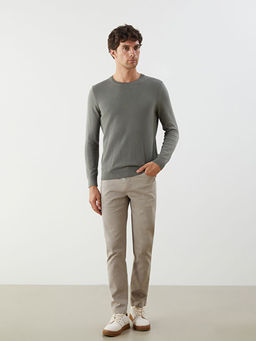 Bisiklet Yaka Erkek Triko Kazak