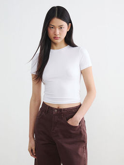 Bisiklet Yaka Kad?n Ti??rt