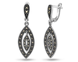 Серьги, марказит, SL-AGA981