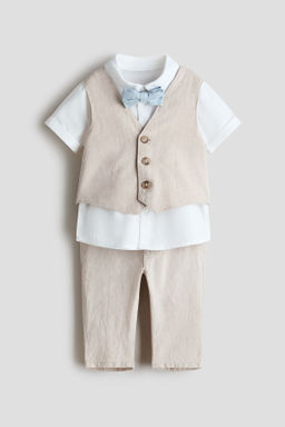 Conjunto de vestir de 4 piezas en mezcla de lino - H&m фото 3