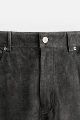 VINTAGE LEATHER TROUSERS - Zara фото 8