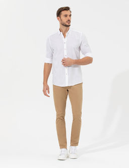 Camel Slim Fit Basic Chino Pantolon