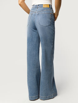 Джинсы-трубы из эластичного денима - Vilatte фото 4