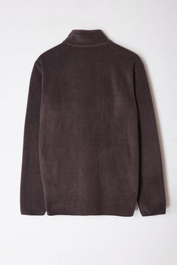 TRENDYOL MAN Siyah Regular/Normal Kesim Fermuarl? S?cak Tutan Kal?n Anti-pilling Polar Sweatshirt TMNAW23HI00050 - Trendyolmilla фото 7