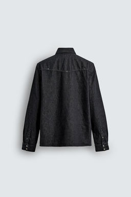 STUDDED WESTERN DENIM SHIRT - Zara фото 8
