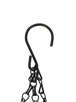 Кашпо подвесное «Полусфера», d=35 см, h=58 см, металлическое, со вставкой из кокоса, Greengo