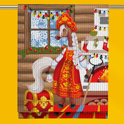2 шт. Полотенце вафельное 45х60 "Vse DOMA" рис 60163-2 Пуаро