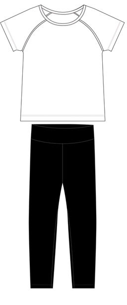 футболка спортивная+легинсы спортивные 2ДФЛ5785063