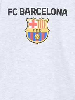 Bisiklet Yaka Barcelona Bask?l? Erkek ?ocuk Pijama ?st - Waikiki фото 2