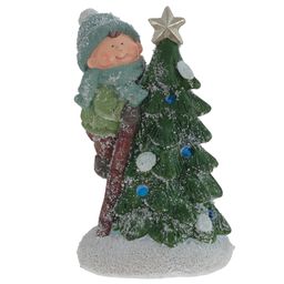 Фигурка декоративная "Ребёнок" с подсвет (LR44x2, н/п), L8 W7 H13 см, 2в.