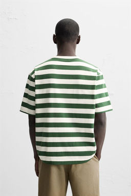 STRIPED JACQUARD T-SHIRT - Zara фото 4