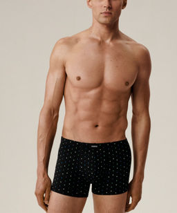 ATLANTIC 3MH-220 Трусы шорты Navigation - набор 3 шт. черный + темно-голубой + черный  фото 2