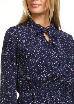 ПЛАТЬЕ ПЛ534 В БЕЛЫЙ ГОРОШЕК Ткань софт - Assana фото 3