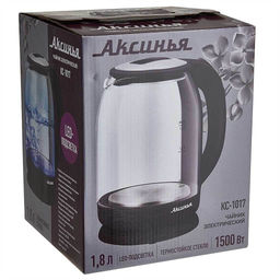 Чайник эл. АКСИНЬЯ корпус жаропроч.стекло 1,8 л 1500 Вт. арт. КС-1017 - Полимербыт фото 4