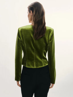 Приталенный жакет с бантом / Zarina