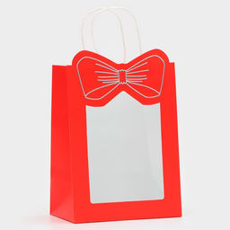 Цена за 12 шт. Пакет подарочный новогодний с оком Бант, 19?26?13 см - UPAK LAND фото 2