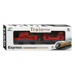 Поезд "Exspress train" красный, в коробке