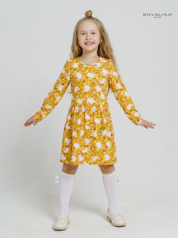 Платье Эля кролики на желтом - Sovalina фото 3