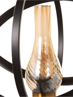 Светильник «Орбиталь» 1×40 Вт, Е27, 33×33×33(+100)см, чёрный/бронза/медь