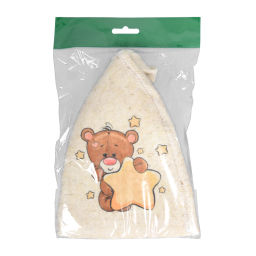 Цена за 2 шт. Шапка для бани и сауны детская "Мишка" "Hot Pot", войлок